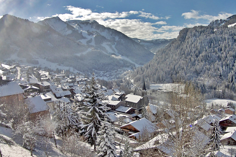 Chatel today snow cover