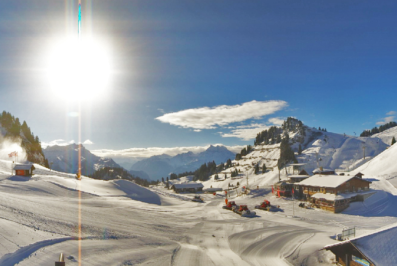 Villars today snow cover