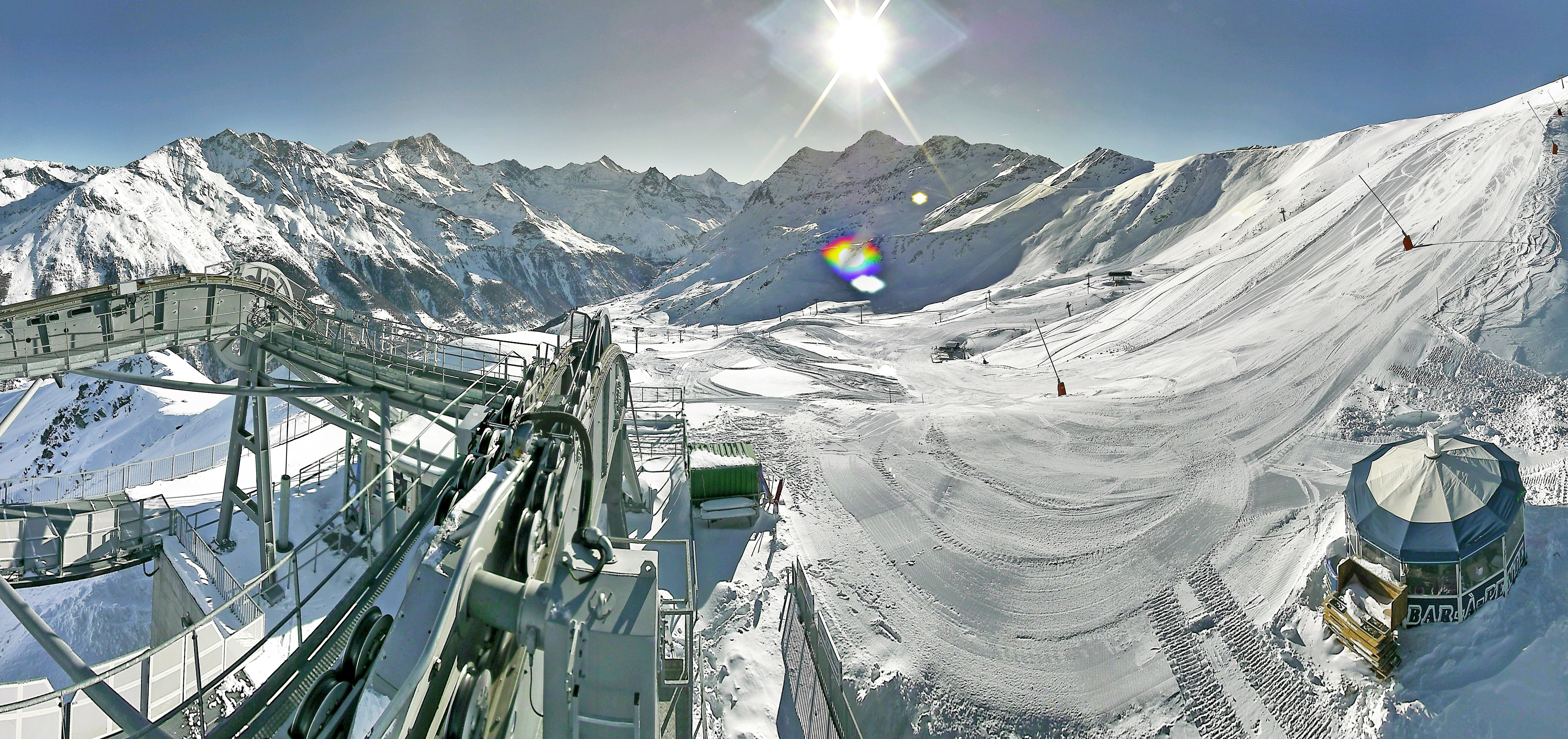 Verbier today snow cover