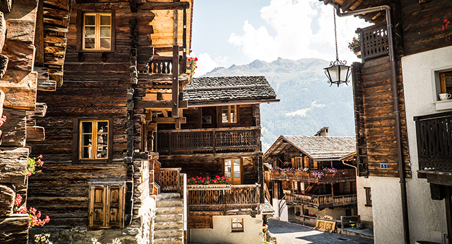 Traditional ski resort Grimentz