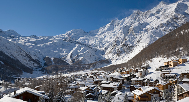 Saas Fee in Winter